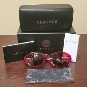 VERSACE Oval 4334 Translucent Medusa Sunglasses